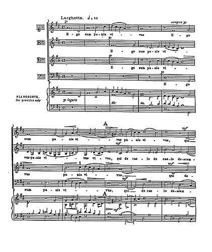 Ego Sum Panis Vivus (Collins) Satb (L)