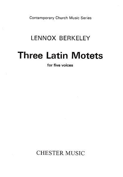 Three Latin Motets Op.83 No.1
