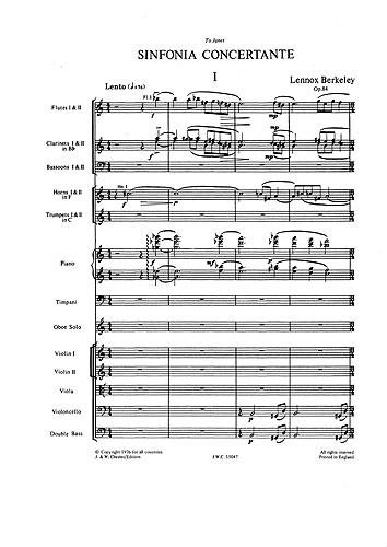 Sinfonia Concertante Op.84