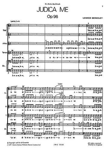 Judica Me Op.96 No.1
