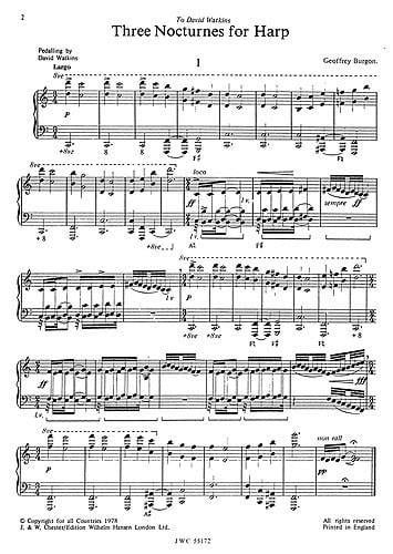Three Nocturnes For Harp