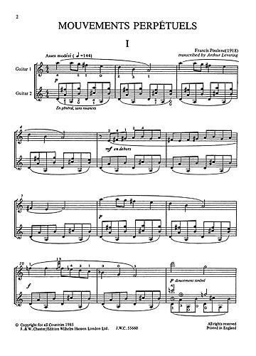Mouvements Perpetuels for Two Guitars