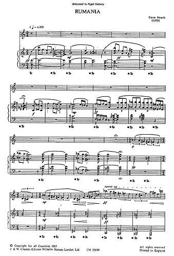 Rumania For Violin And Piano