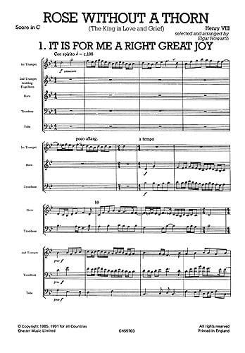 Rose Without A Thorn - Brass Quintet