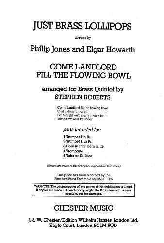 Roberts Come Landlord Fill The Flowing Bowl