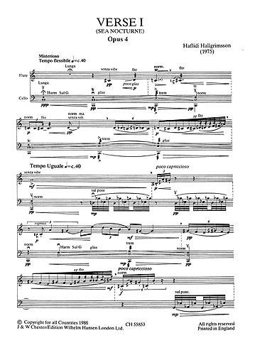 Verse 1 for Flute and Cello