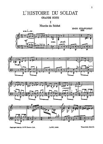 Historie Du Soldat for Piano