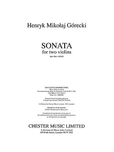 Sonata For Two Violins Op.10