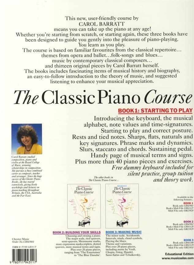 The Classic Piano Course Book 1