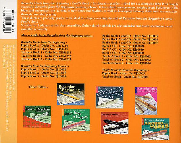 Recorder Duets From The Beginning