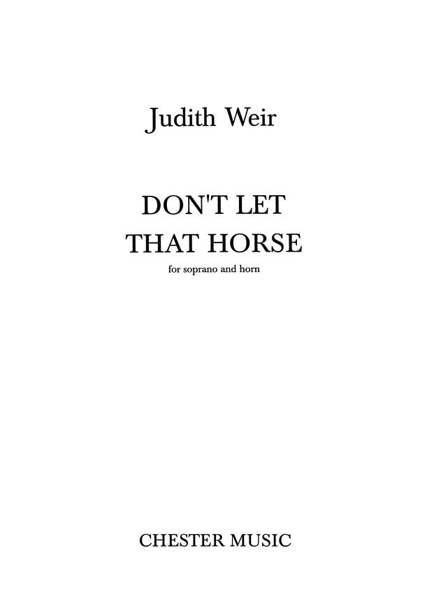 Don't Let That Horse