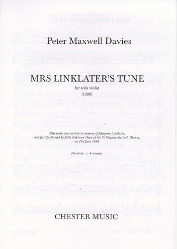 Mrs Linklater's Tune (Solo Violin)