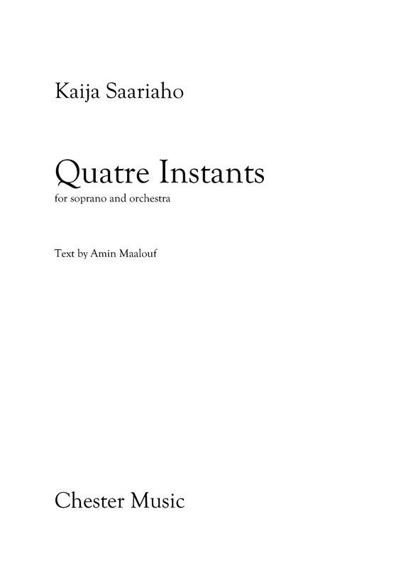 Quatre Instants (Soprano/Orchestra)