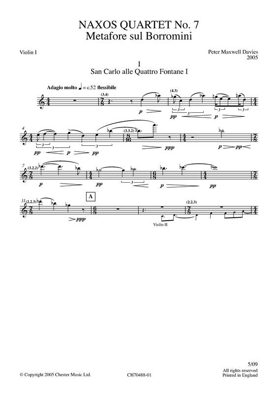 Naxos Quartet No.7 (Parts)