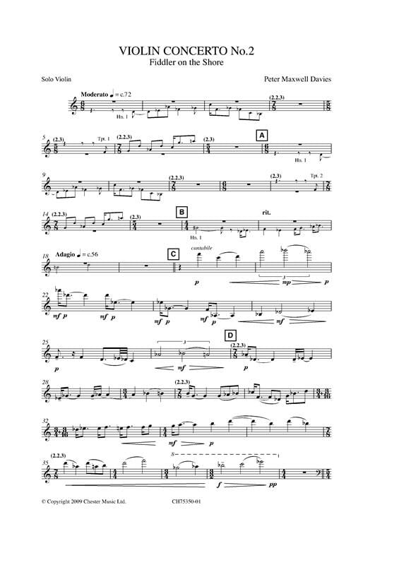 Violin Concerto No.2 (Solo Violin Part)