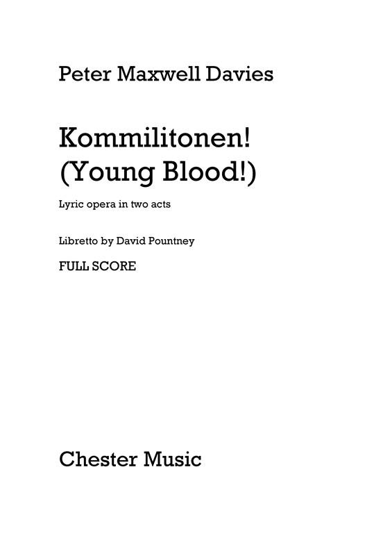 Kommilitonen! (Young Blood!) - Full Score
