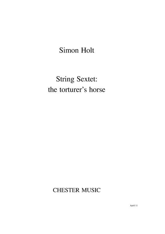 String Sextet - The Torturer's Horse (Parts)