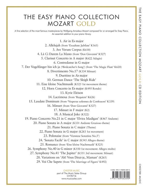 Easy Piano Collection Mozart Gold