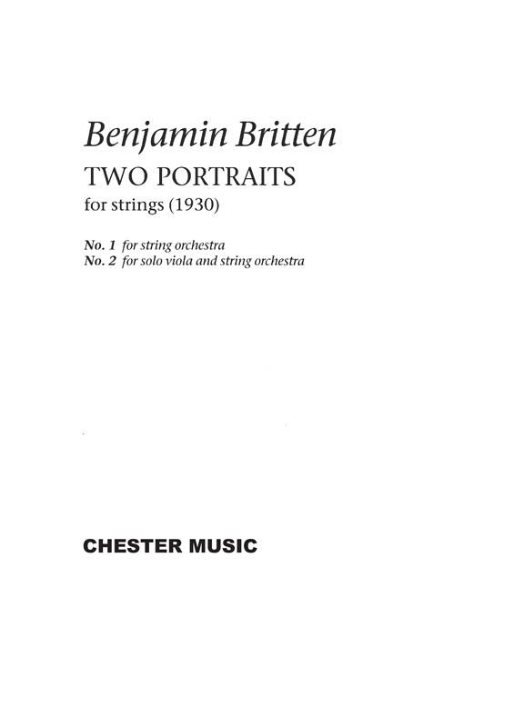 Two Portraits for Strings (1930)
