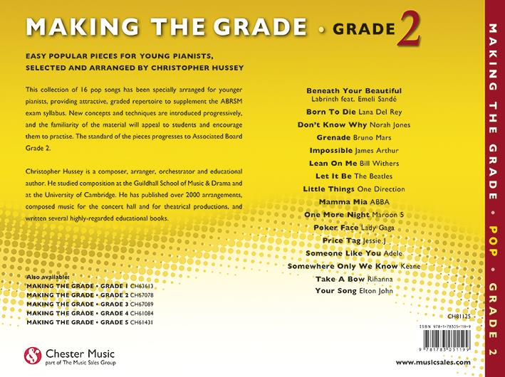 Making The Grade: Pop Piano (Grade 2)