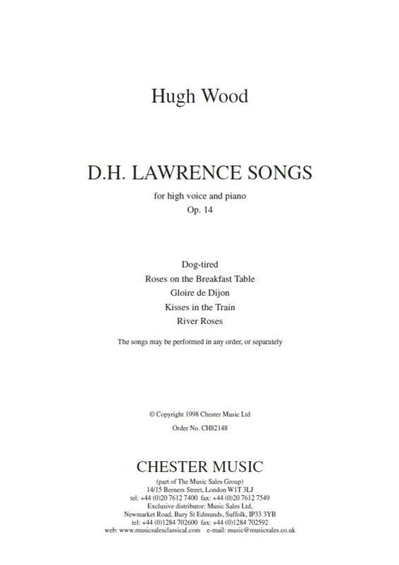 D.H. Lawrence Songs Op.14