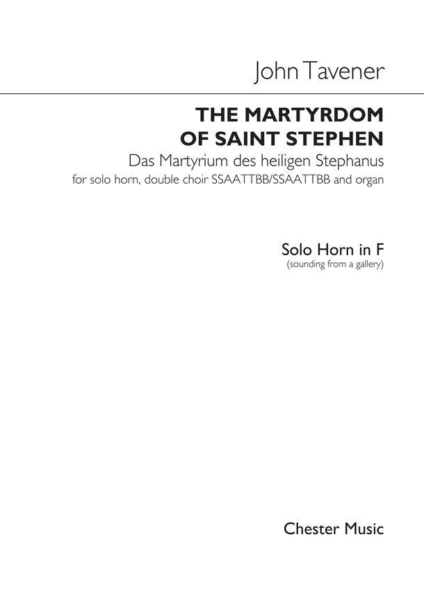 The Martyrdom Of St Stephen (Horn Part)