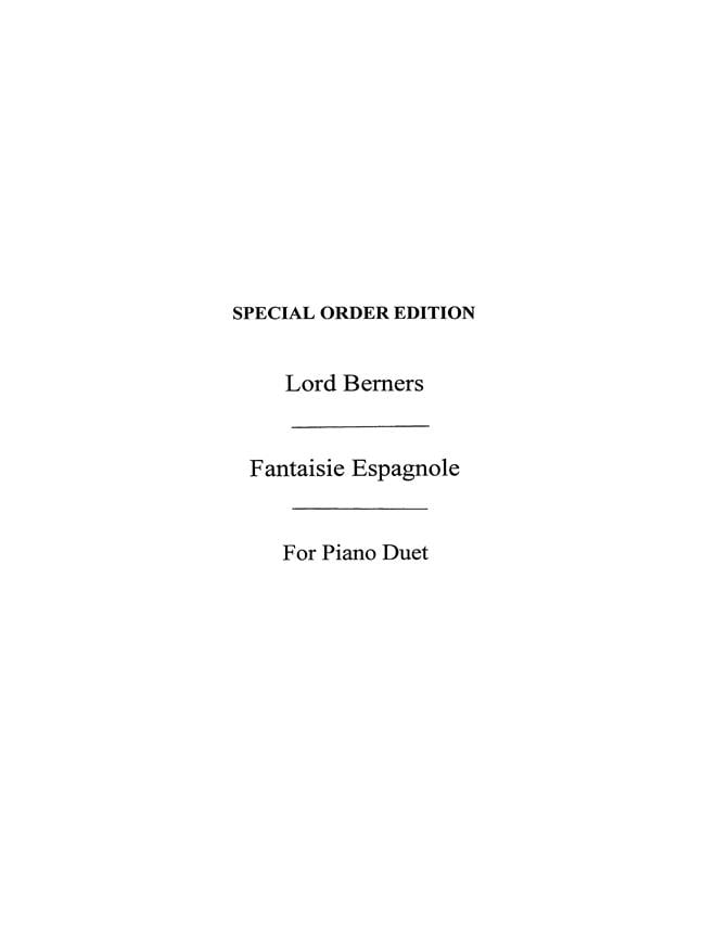 Fantasie Espagnole - Piano Duet