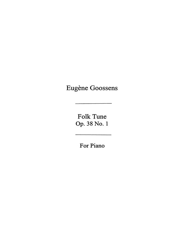Folk Tune Op. 38 No. 1