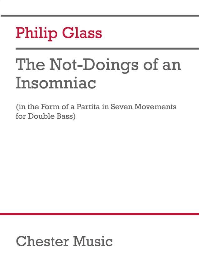 The Not-Doings of an Insomniac
