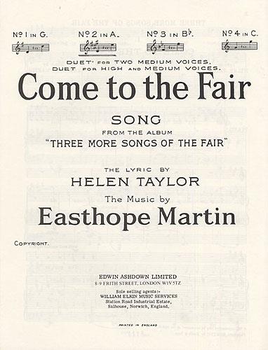 Come To The Fair In G Major