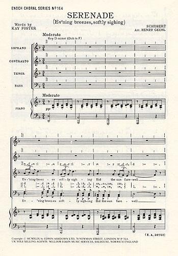 Serenade - Ev'ning Breezes, Softly Sighing