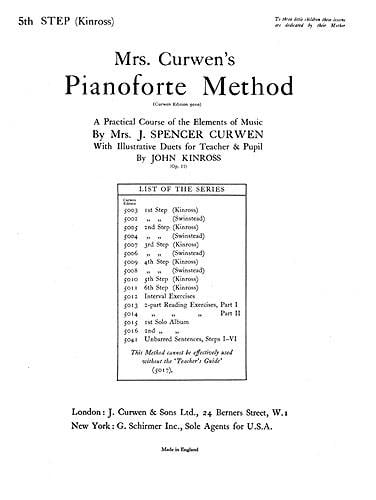 Mrs Curwen's Pianoforte Method