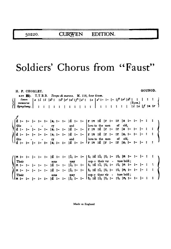 The Soldiers Chorus From Faust