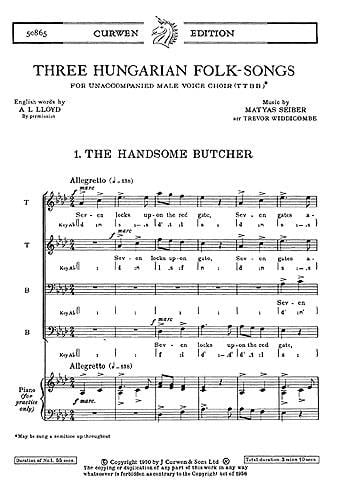 Three Hungarian Folk Songs