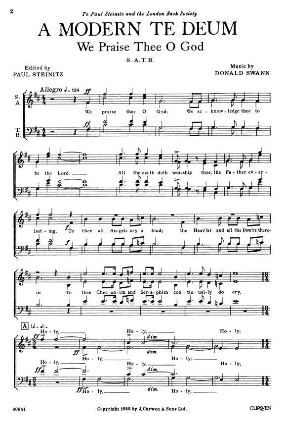 A Modern Te Deum