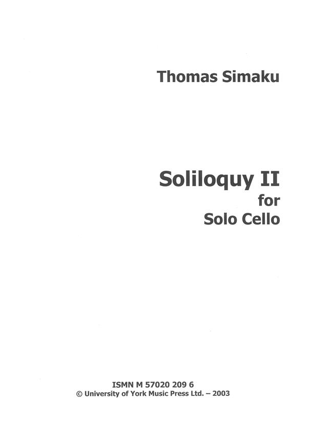 Soliloquy II