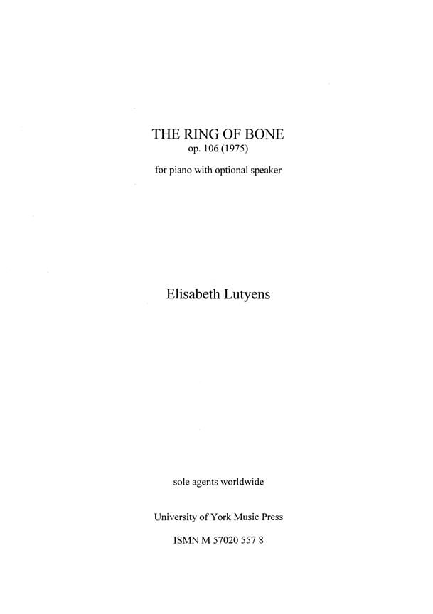 The Ring Of Bone Op.106