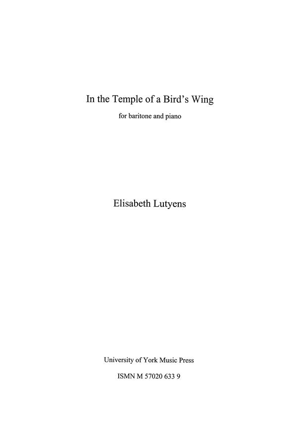 In the Temple of a Bird's Wing Op.37