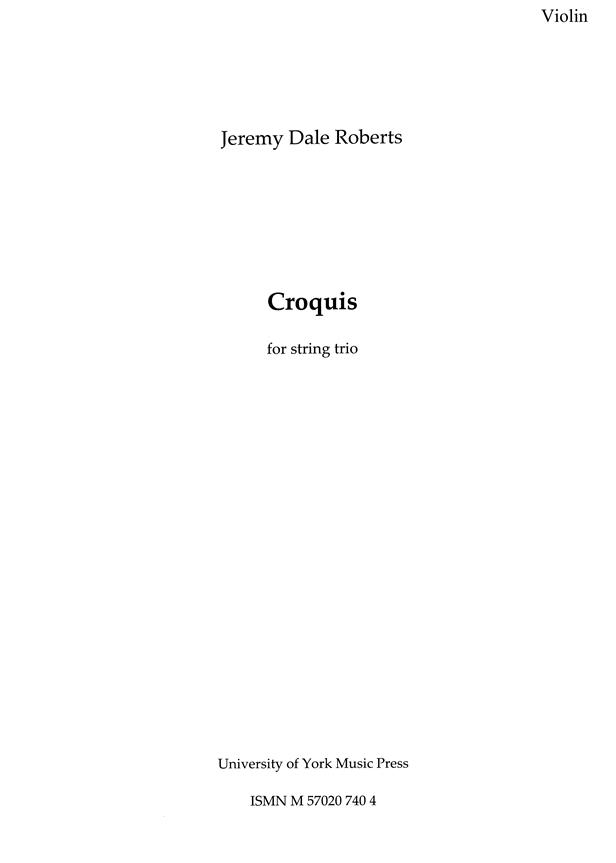 Croquis - Set Of 3 Performing Scores