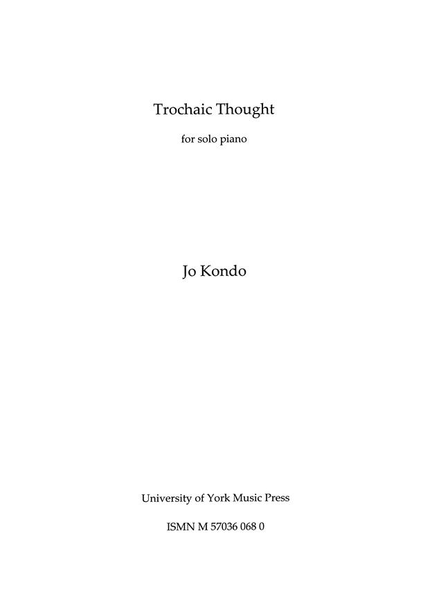 Trochaic Thought