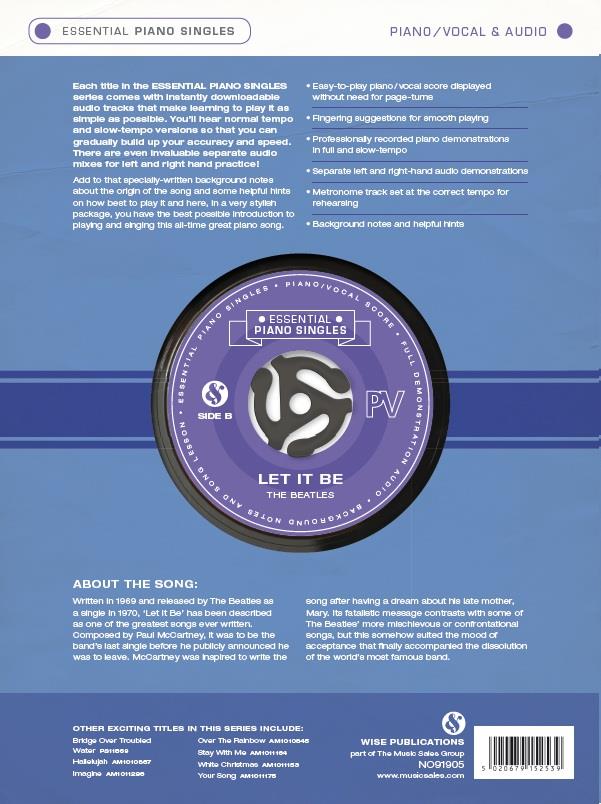 Essential Piano Singles: Let It Be