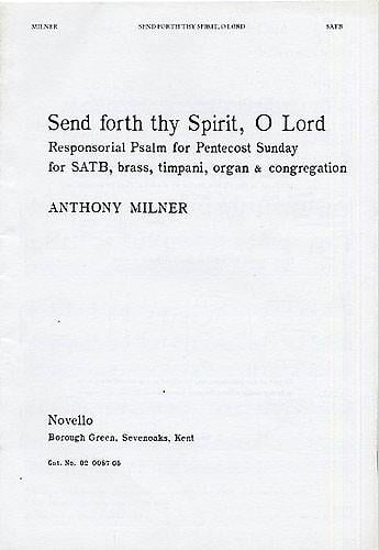 Send Forth Thy Spirit O Lord