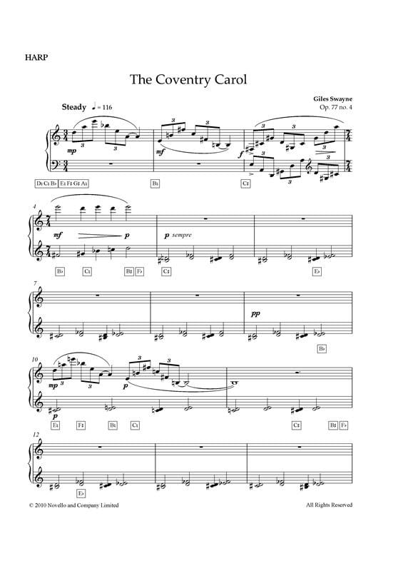 The Coventry Carol (Harp Part)