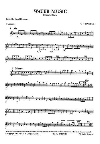 Water Music Chamber Suite (Parts)