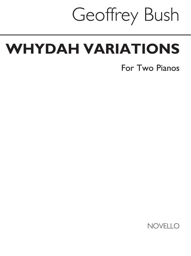 Whydah Variations For Two Pianos
