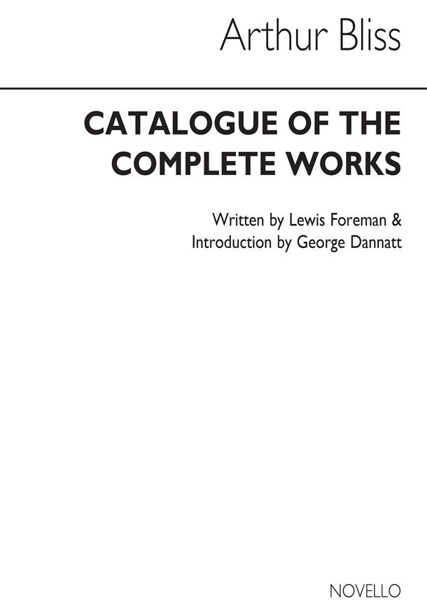 Catalogue Of The Complete Works