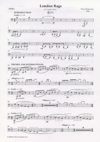 London Rags For Brass Quintet