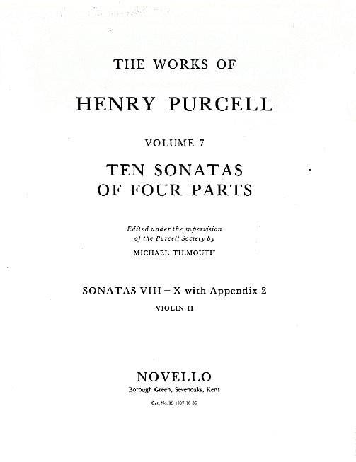 10 Sonatas Of Four Parts Violin 2 (Sonatas VIII-X)
