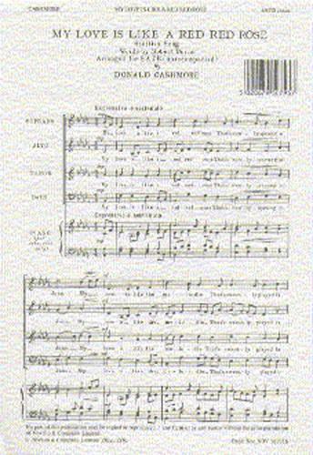 My Love Is Like A Red Red Rose (SATB)