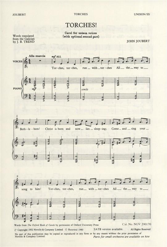 Torches! (Unison Voices)